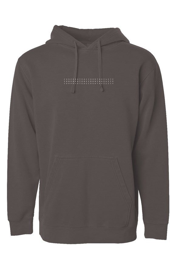 corporate accountability hoodie